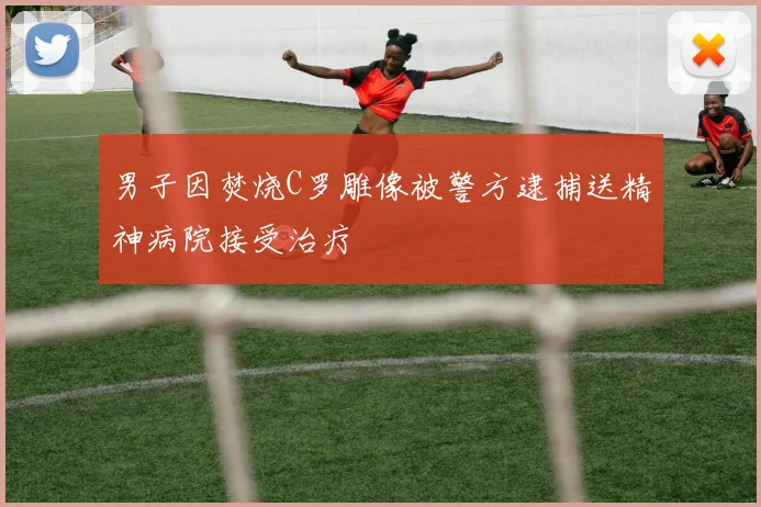 男子因焚烧C罗雕像被警方逮捕送精神病院接受治疗